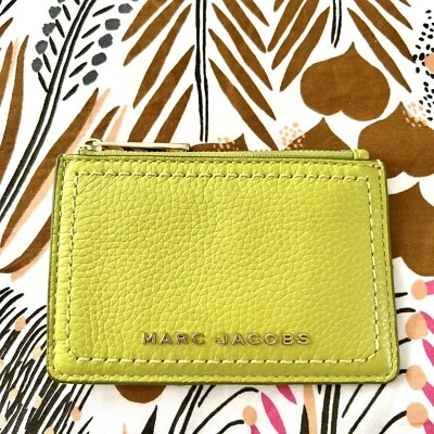 $54.99 • Buy Marc Jacobs The Groove Simple Top Zip Leather Wallet Card Holder Coin Purse
