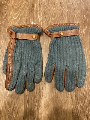 Gloves Vintage Jack Spade Knitted Lether Shell Cashmere/Wool Lining • $20