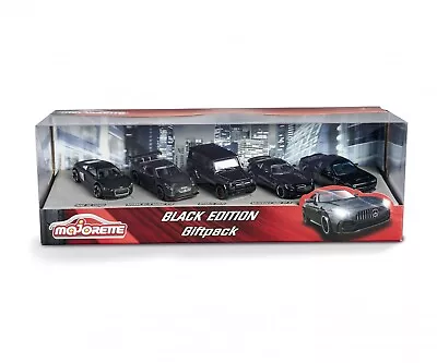 Majorette Black Edition Mercedes Dodge Nissan Audi Brabus. 5 Pack Gift Set • $32.90