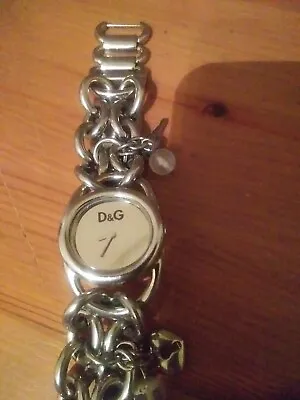 Ladies D&G Dolce & Gabbana Signature Charm Bracelet Designer Watch • £7.99