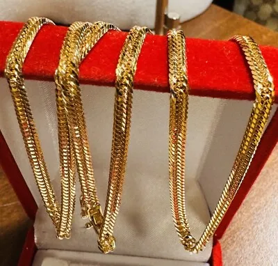 K18 Japan Gold 12 Cut Kihei Chain Necklace Mens Women’s 24” Long 3.5mm 14.9g • $1734
