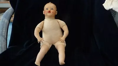 Vtg DOLL * CLOTH & RUBBER DOLL CRYING BABY BY R & B  AS IS  16  L  • $9.99
