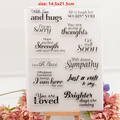 £2.51 • Buy Beach Birthday Sentiments Silicone Clear Stamps Scrapbooking Crafts Journal DIY