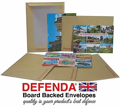 125 C6 A6 STRONG POST CARD Size BOARD BACKED ENVELOPES Hard Card Back Mailers • £20.18