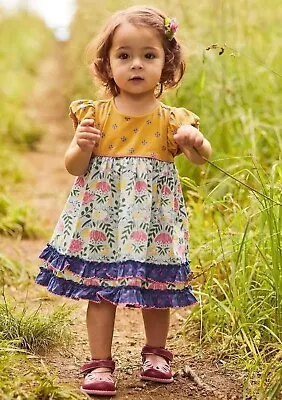 Matilda Jane Golden Flower Dress Size 12-18 Months • $22