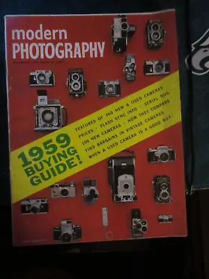 Modern Photography Magazine December 1958 Buying Guide 1959 50 • $14.99