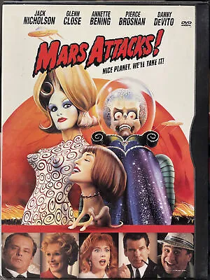 Mars Attacks (DVD 1997) Snapcase Tim Burton Jack Nicholson • $5.56
