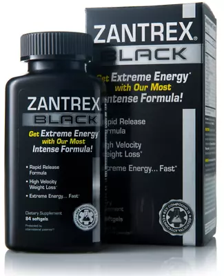 84 Count Zantrex Black Rapid Release Softgels • $29.99