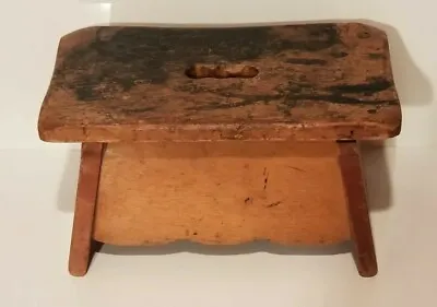 Antique / Vintage / Primitive Wooden Shoe Shine Box? Handy Dandy Stool W/extras • $34.96