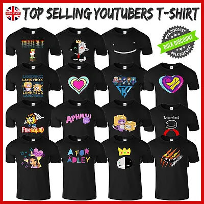 Funny Mens T-Shirt Youtuber Merch Gaming Kids Boys Top Tee Novelty Birthday Gift • £10.99