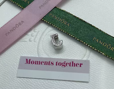 $39.90 • Buy PANDORA Charm Sterling Silver ALE S925 LETTER INITIAL J 797464 Authentic
