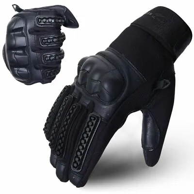 Thermal Motorbike Motorcycle Gloves Knuckle And Finger Protection Winter Summer • £9.99