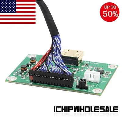 $39 • Buy V1.5 LVDS To HDMI-Compatible Adapter Board Converter With Cable Fit 1080P 720P