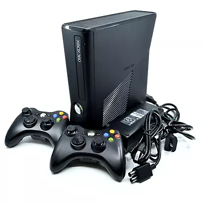 Xbox 360 Console - GENUINE CONTROLLERS + CABLES - PAL - FREE POST! • $149.99