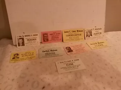 Harrison County Corydon IN Vintage Lot 9 1970s 1980s Era Election Calling Cards • $16.45