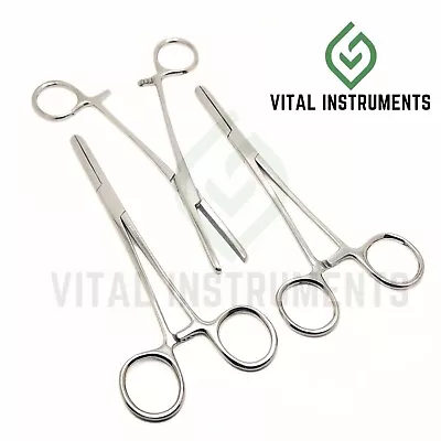 3 Tube Occluding Clamp Forceps 6.5  Surgical Medical Instruments Stainless Steel • $7.99