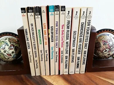 Ian Fleming James Bond Paperbacks  Lot Of 11 Books 1960’s Signet Books And Jove • $127.49