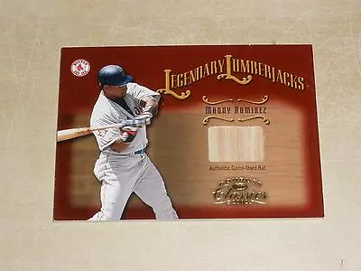 2003 Leaf Limited Lumberjacks Bat 35 Manny Ramirez SAMPLE 1/1 • $9.99