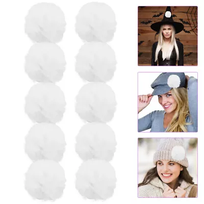  10pcs Rabbit Tail Cosplay Furry Bunny Tails Masquerade Fancy Dress Up • £9.99