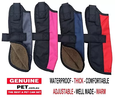 Mini Dachshund Sausage Sherpar  Fabric Dog Coat Rug Jacket Waterproof • $49.95