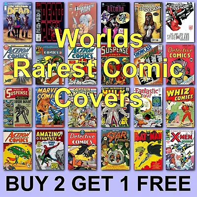 Rare Comic Posters Super Hero Poster Comics Poster Batman Spider Man Hulk  • £2.97