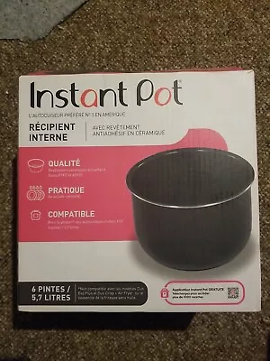 Instant Pot Ceramic Non-Stick Interior Coated Inner Cooking Pot - 6 Quart • $42.99