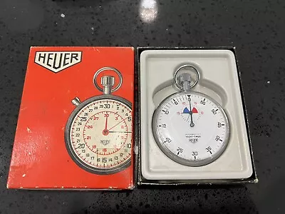Vintage Heuer Yacht Timer Watch Abercrombie & Fitch Co Working Original Box • $429.99