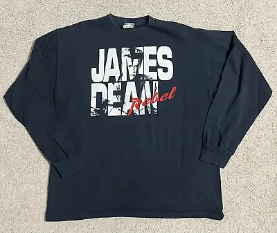 Vintage 1991 Warner Bros James Dean Rebel Long Sleeve T  Men’s XL Single Stitch • $30