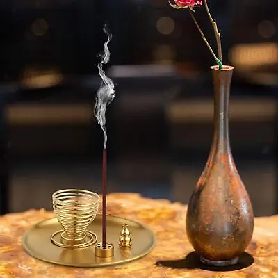 Incense Burner Set With Holder And Tray Table Centerpiece Decor Ash Catcher • $20.70