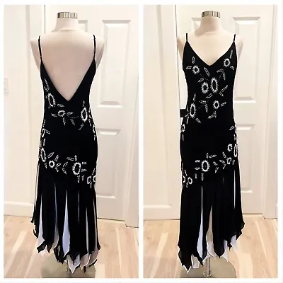 Vintage Lillie Rubin Gown Wowmens Sz 10 Silk • $90