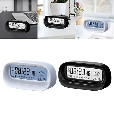 Compact Desk Digital Date Time Large Display With Seconds • £13.01
