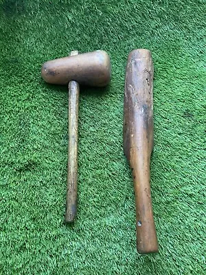 Vintage Boxwood Lead Dresser & Lead Mallet S90 • £20