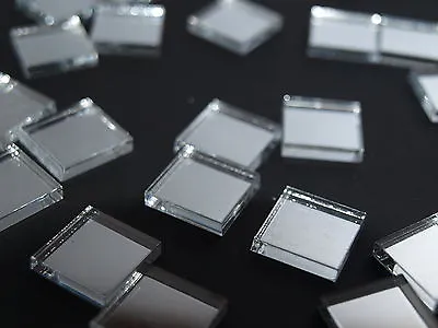 Mirror Art Craft Mosaic Tile Silver Acrylic Square • £4.50