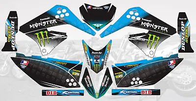 345 Mx Motocross Graphics Decals Stickers For Kawasaki Klx125 Klx150 D-tracker • $79