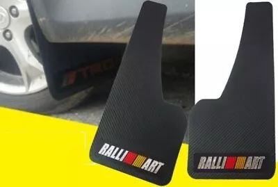 2Pcs UNIVERSAL RALLIART 3D CARBON FIBER CAR MUDFLAPS MUD GUARD MUDGUARDS FENDER • $21.88