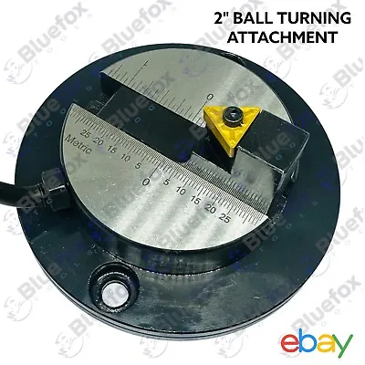 2  Ball Turning Attachment For Lathe Round Convex Metal-Sphere Radius Ball • £53.99
