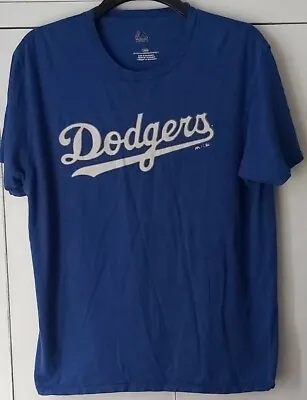 Majestic MLB LA Dodgers T-Shirt Size Large Adults 42  Chest • £3.50