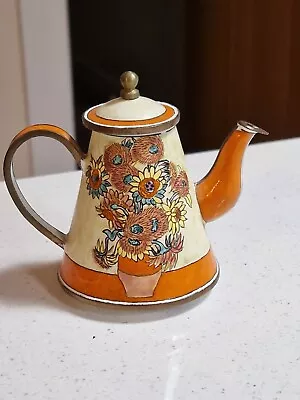 Enameled Miniature Teapot Hand-painted • £2