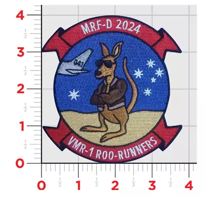 Marine Corps Vmr-1 Roadrunners Mrf-d 2024 Embroidered Patch With Hook & Loop • $39.99