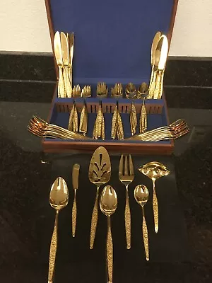 Vintage Vip Gold Plated Flatware 100 Pieces • $179.99