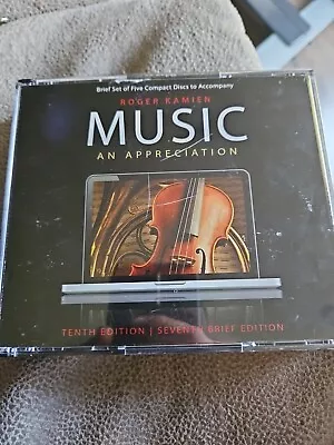 Music: An Appreciation (10th Edition 7th Brief Edition) [5 CD] (CD 2011 5... • $30