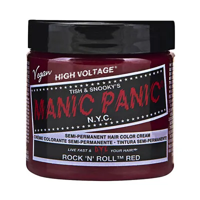 Manic Panic Hair Dye Semi-Permanent Hair Color 4oz (35 Rock'N'Roll Red) • $11.99