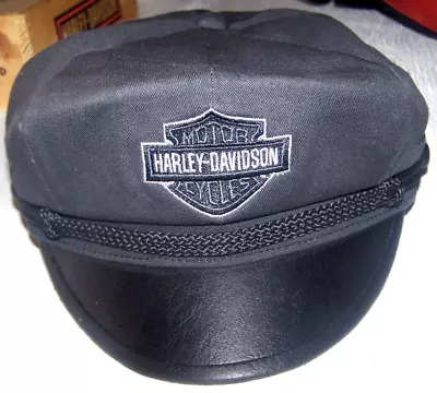 Harley Davidson Vintage Bar & Shield Motorcycle Cotton Captains Hat Size Large • $79.99