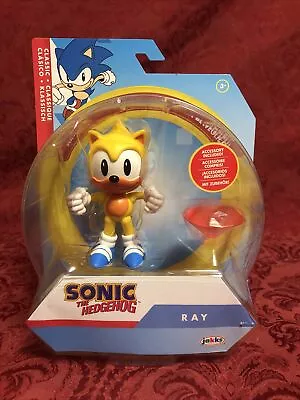 Jakks Sonic The Hedgehog  Ray With Red Chaos Emerald Action Figure Toy 4  NEW • $25