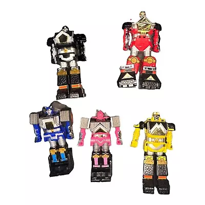 Mighty Morphin Power Rangers Deluxe Shogun Megazord Set Of 5 Black Red Blue Pink • $74.99