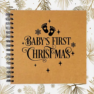 A3/A4/A5/Square Baby First Christmas Scrapbook Guestbook Photo Album • £7.99