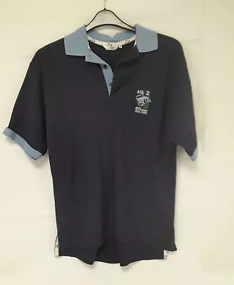 Mens Jaguar Polo Shirt Celebrating 40 Years Of MK2 Jaguar Navy/Blue Size M • £8.50