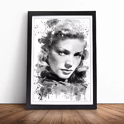 Lauren Bacall V3 Wall Art Print Framed Canvas Picture Poster Home Decor • £28.95