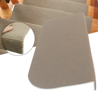 $33.03 • Buy Non-Slip Carpet Stair Treads 55*24cm (Beige) 13 Pack Washable Step Floor Rugs