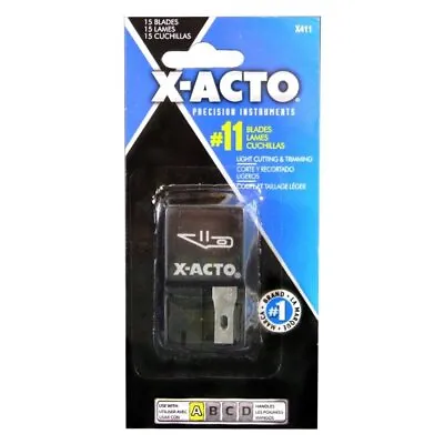 X Acto X411 15 Pack No. 11 Classic Fine Point Blades • $12.72